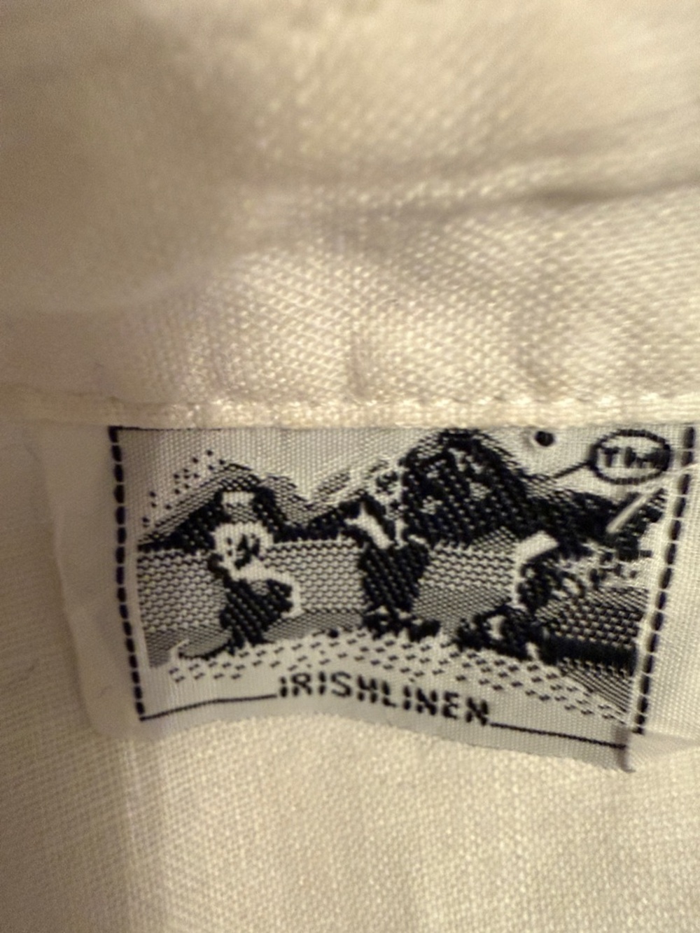 Richard Malcolm Irish Linen Ladybug Embroidered Button Top White Size L - Picture 3 of 8